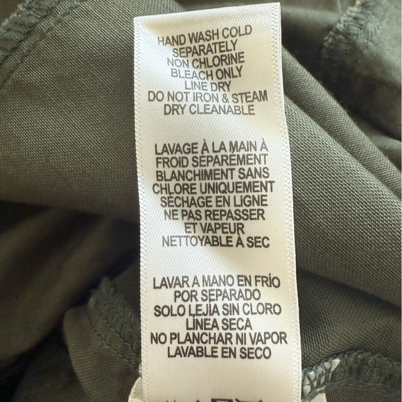 Good American Flight Romper Olive Green Utility Jumpsuit Khaki Zip Workwear S - Picture 9 of 12